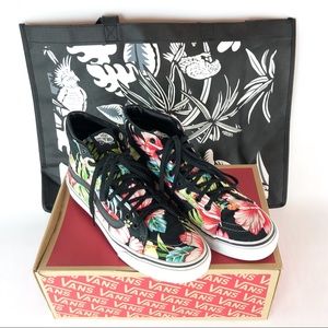 Vans Sk8 Hi Slim Hawaiian Floral Print Black